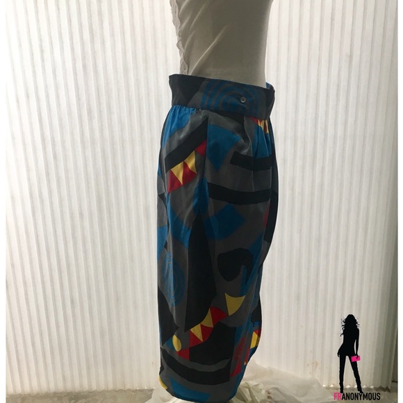 Vintage Robert Haik Silk Skirt 44 - Picture 4 of 5